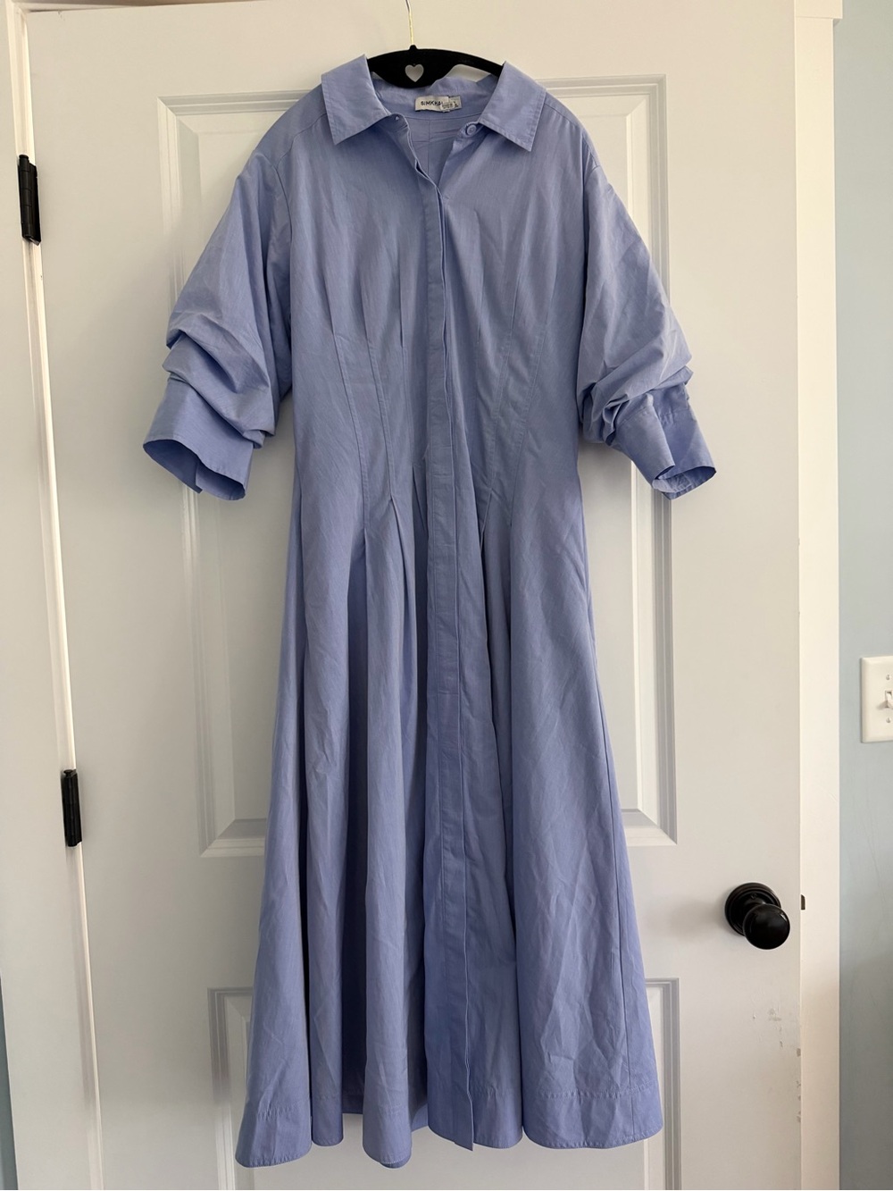 Simkhai Jazz Pintuck 100% Cotton Midi dress